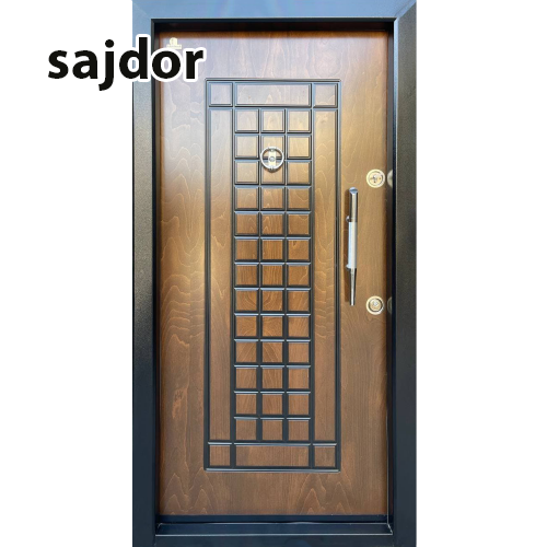 درب ضد سرقت cnc روکش راش مدل مارکوتری