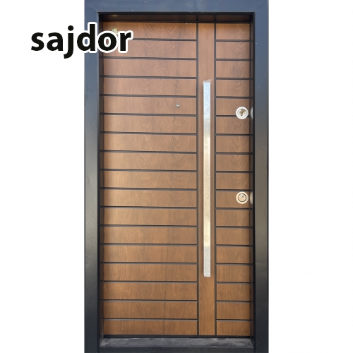 درب ضد سرقت cnc روکش راش مدل ترموود