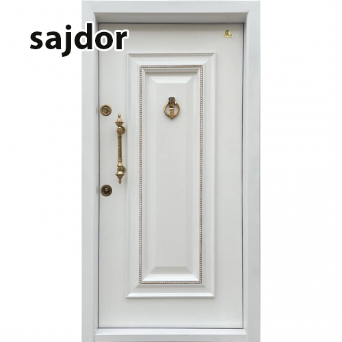 درب ضد سرقت لوکس مدل تک قاب زنجیری پتینه