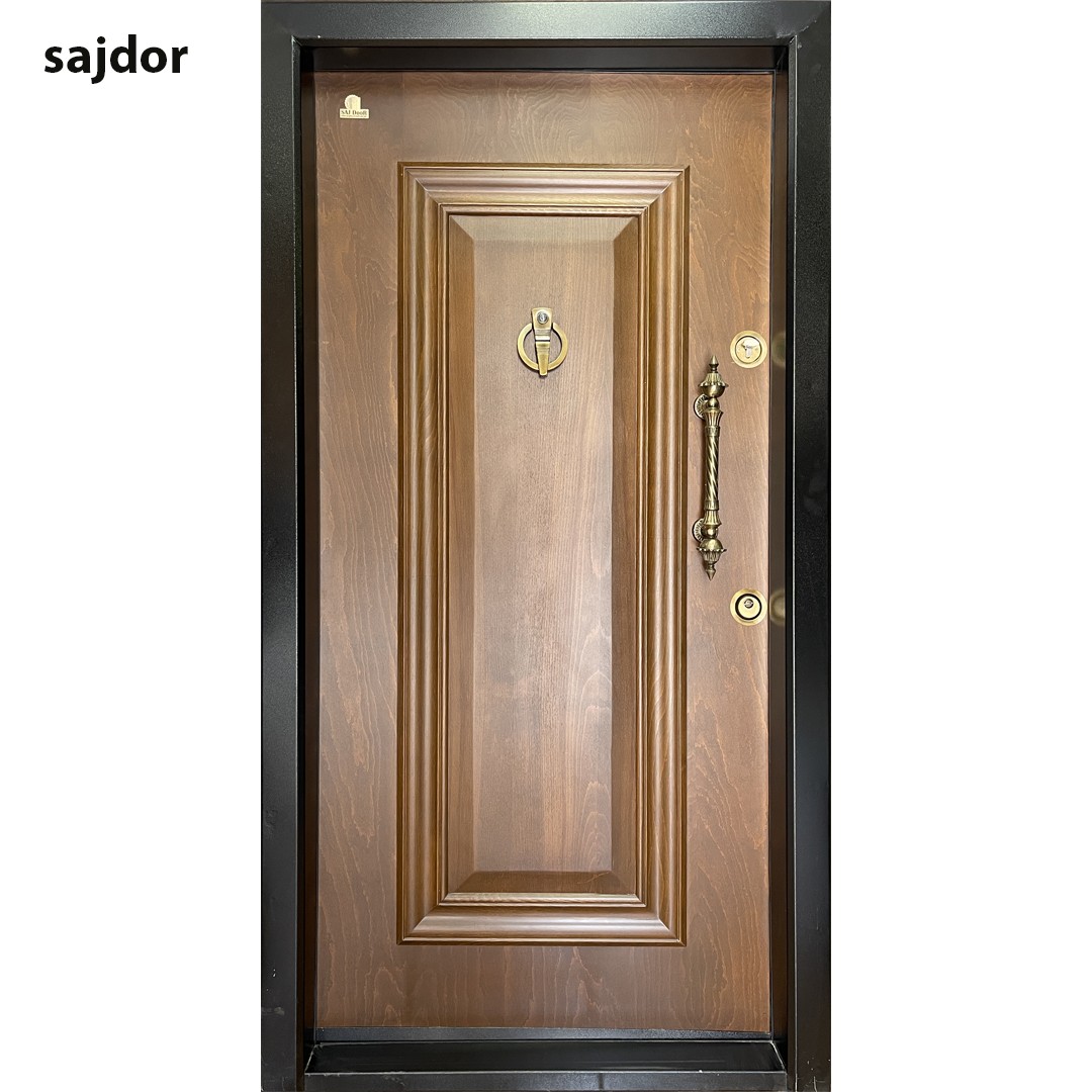 درب ضد سرقت لوکس روکش راش مدل تک قاب آیهان