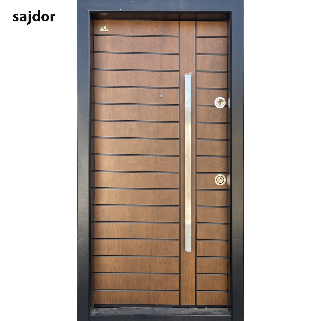 درب ضد سرقت cnc روکش راش مدل ترموود