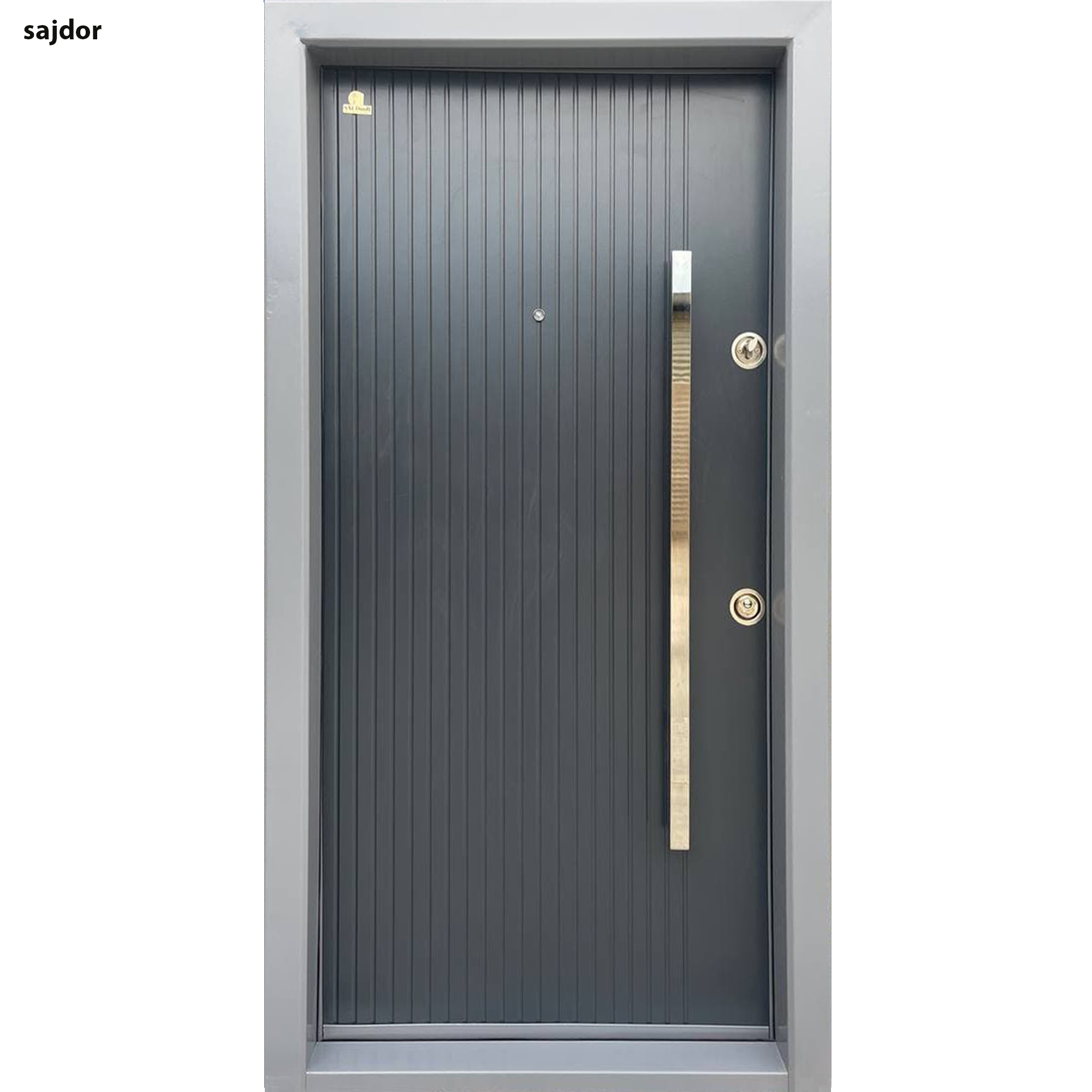 درب ضد سرقت cnc روکش راش مدل اسپیناس