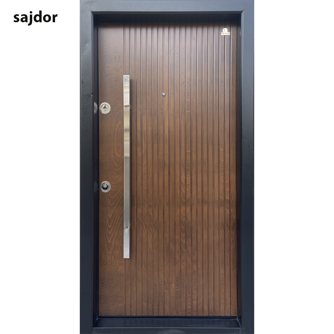 درب ضد سرقت cnc روکش راش مدل اسپیناس