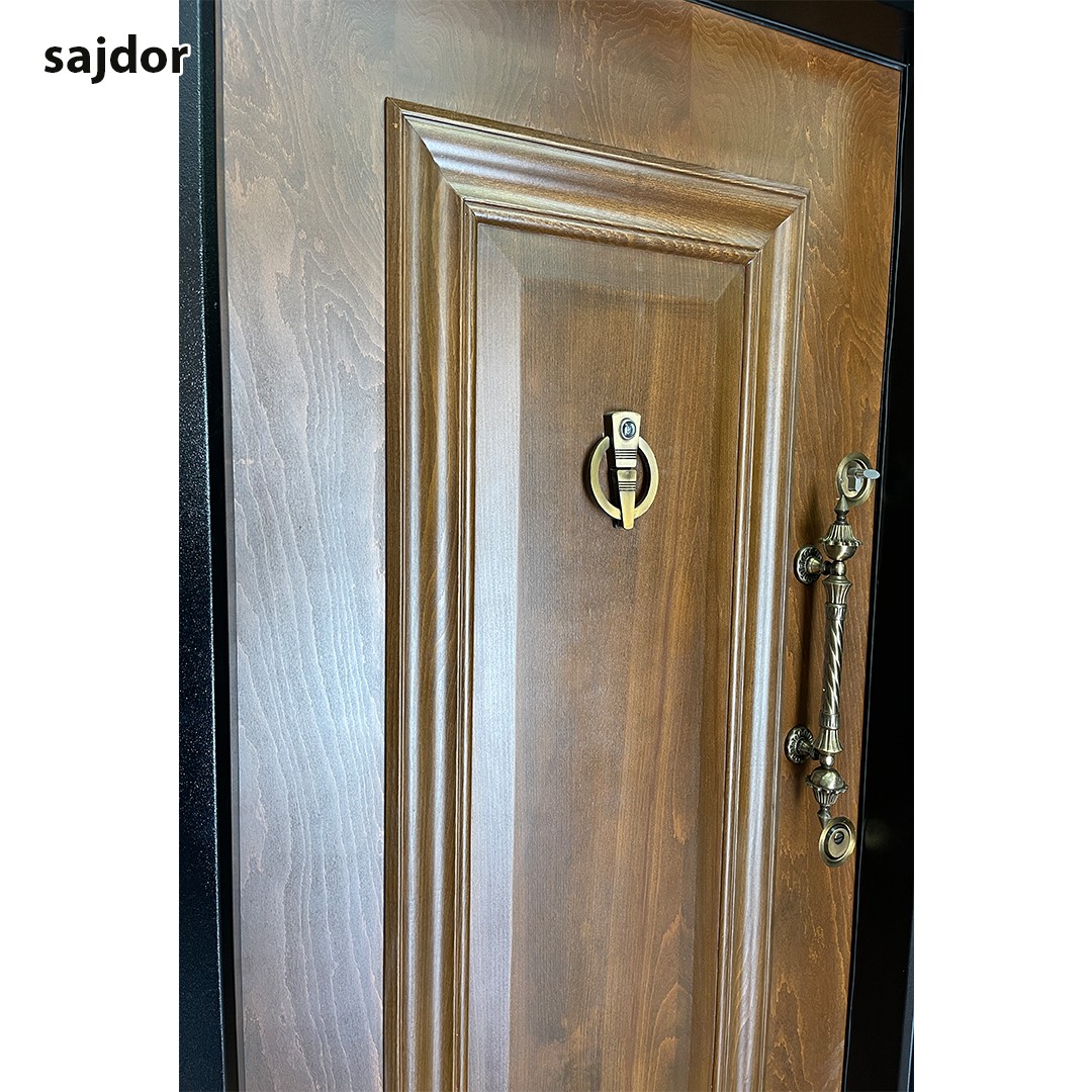 درب ضد سرقت لوکس روکش راش مدل تک قاب آیهان