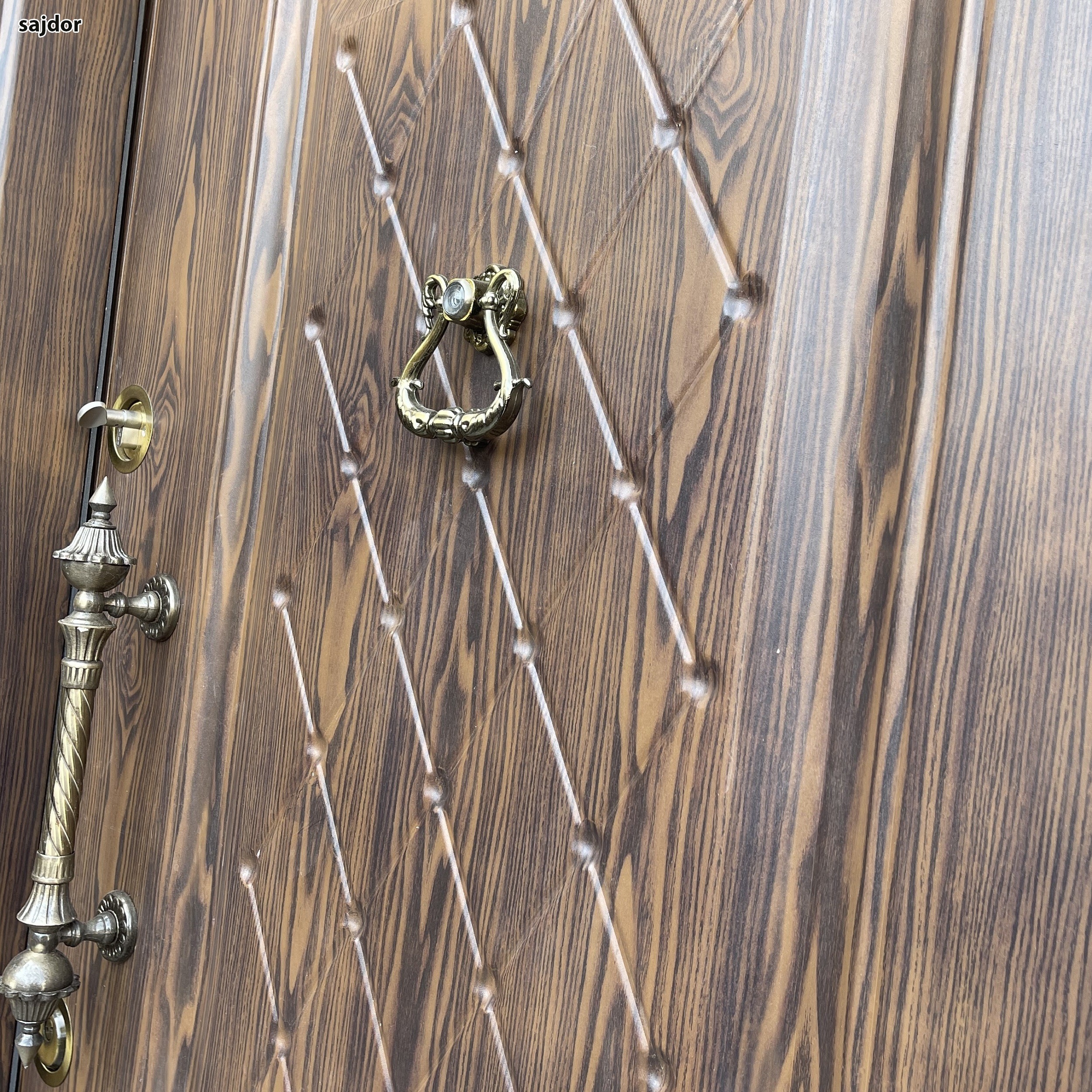 درب ضد سرقت رویه فلز مدل دوقاب ضربدری کد 2125