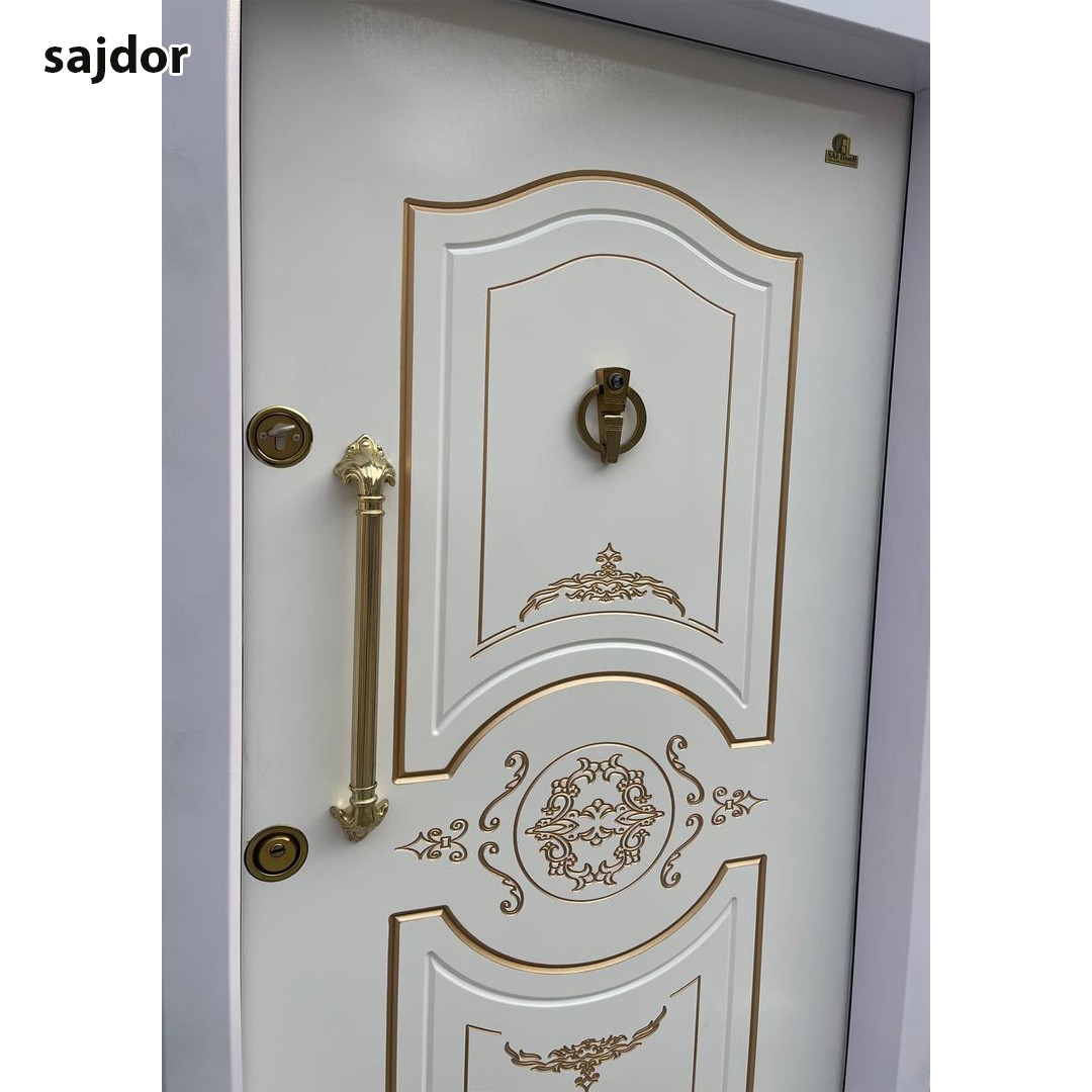 درب ضد سرقت cnc روکش راش مدل تذهیبی