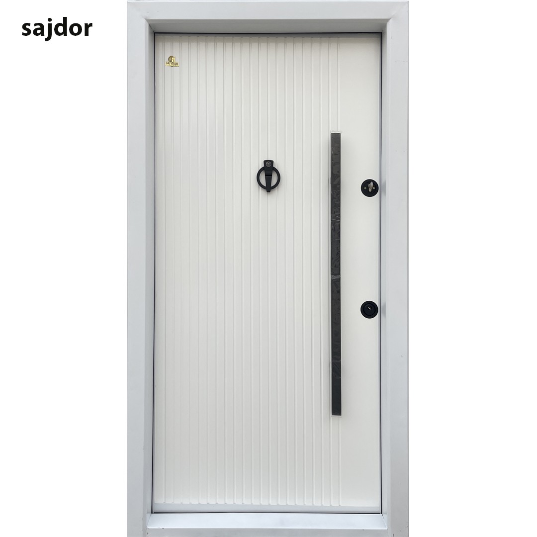 درب ضد سرقت cnc روکش راش مدل اسپیناس