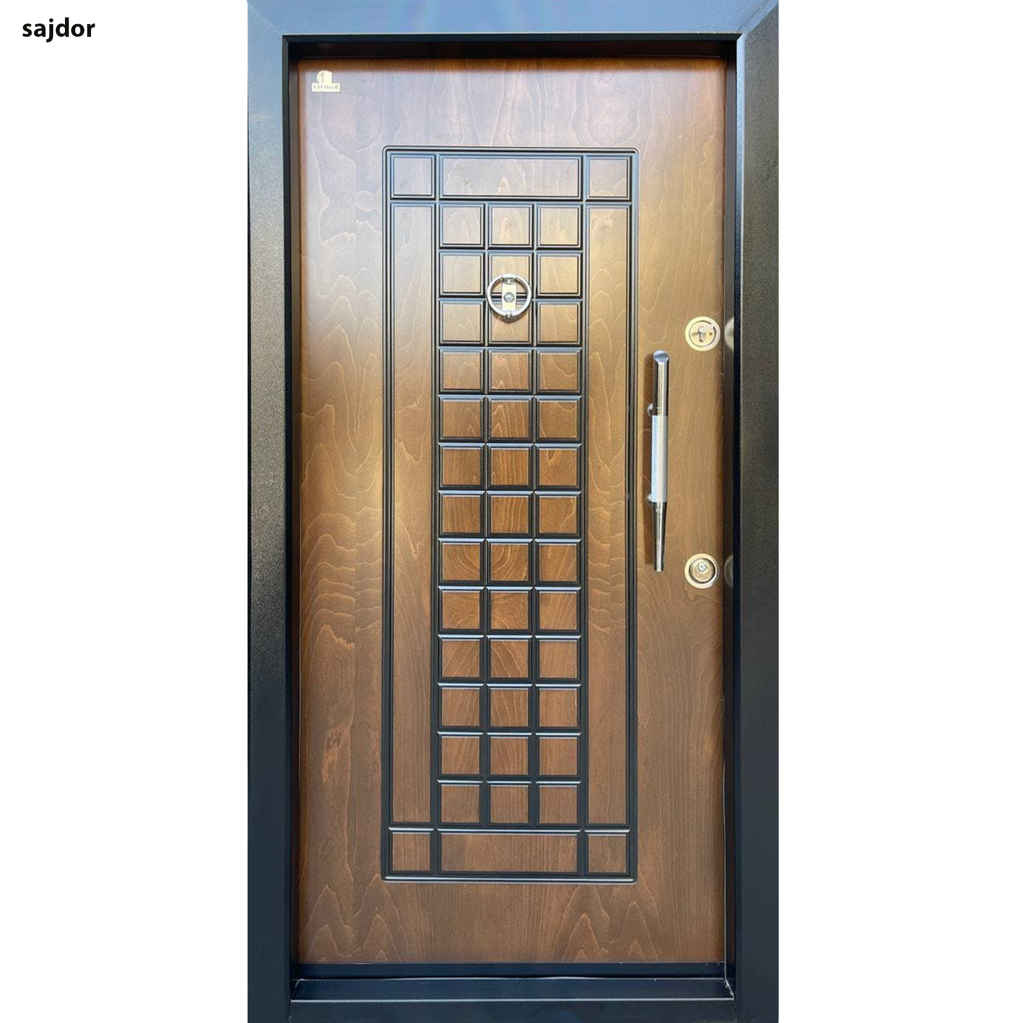 درب ضد سرقت cnc روکش راش مدل مارکوتری