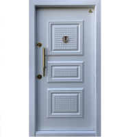 درب ضد سرقت روکش pvc مدل سه قاب شطرنجی برجسته